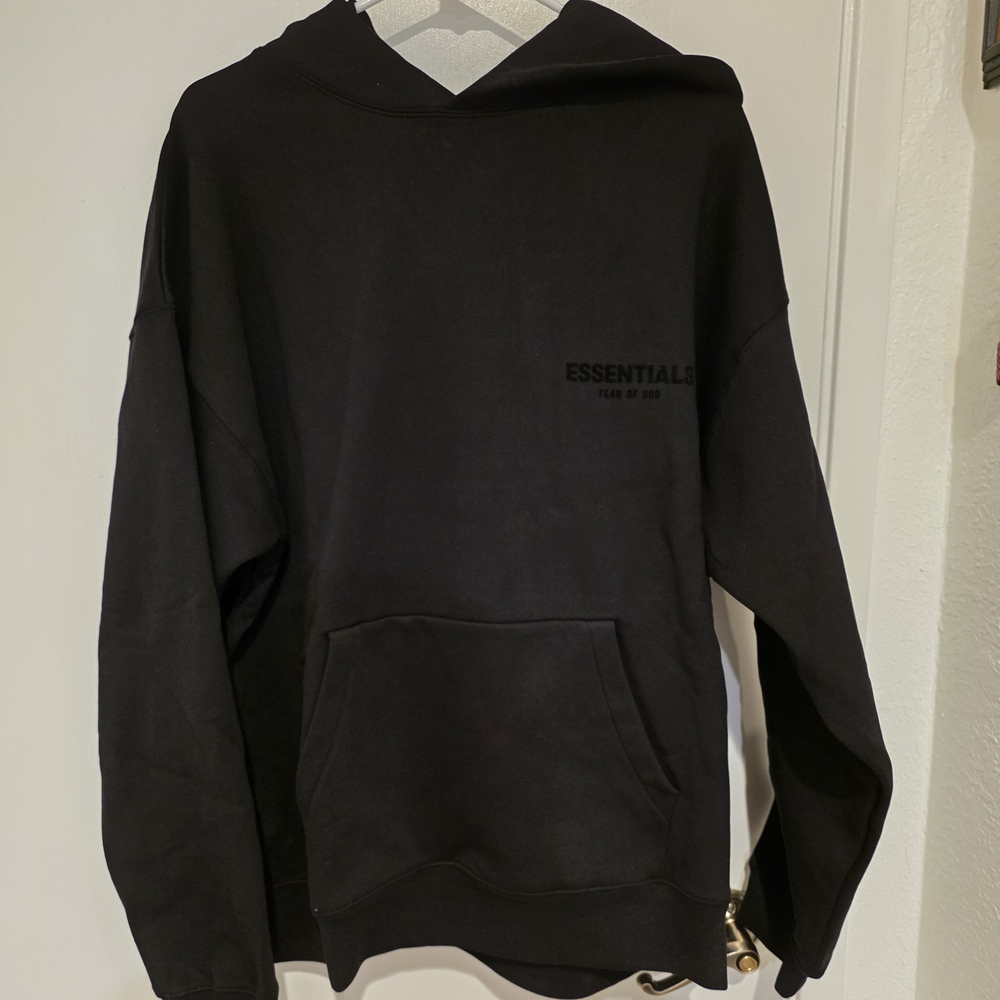Essentials Fear Of God Black Hoodie